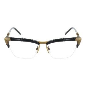Gucci Womens Cat Eye Black Black Transparent Fashion Designer Eyewear